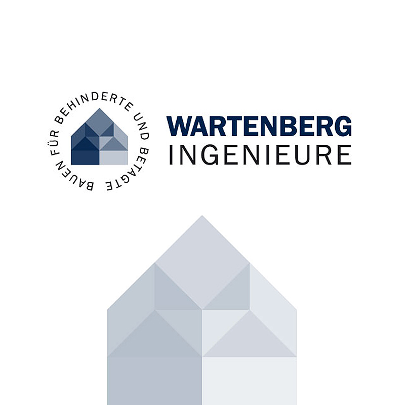 Logo für die Wartenberg Ingenieure – Spezialisten für barrierefreies Bauen, Leipzig