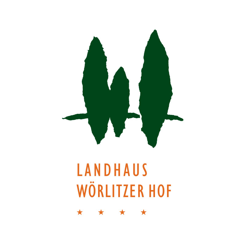 Logo für das Hotel Landhaus Wörlitzer Hof, Wörlitz – Logo Design aus Leipzig